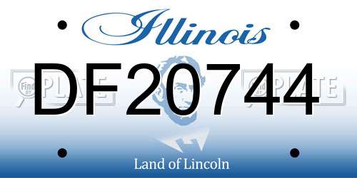 DF20744 Illinois License Plate