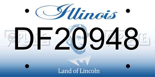 DF20948 Illinois License Plate