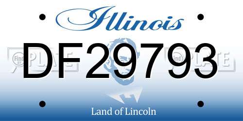 DF29793 Illinois License Plate