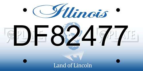 DF82477 Illinois License Plate
