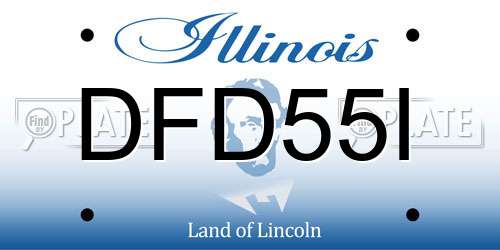 DFD55I Illinois License Plate