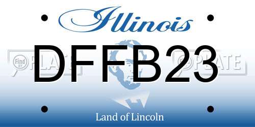DFFB23 Illinois License Plate