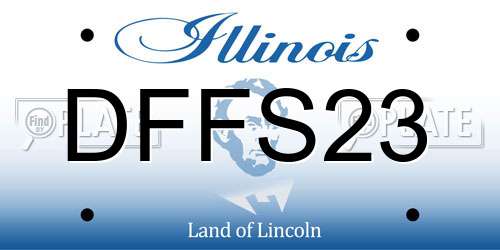 DFFS23 Illinois License Plate
