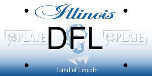 DFL Illinois License Plate
