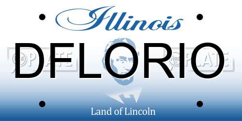 DFLORIO Illinois License Plate