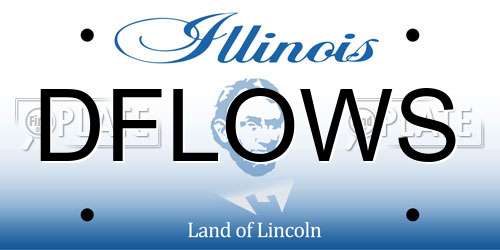 DFLOWS Illinois License Plate