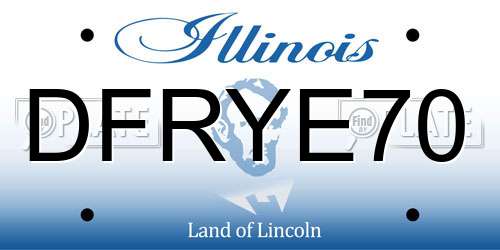 DFRYE70 Illinois License Plate