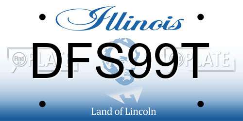 DFS99T Illinois License Plate