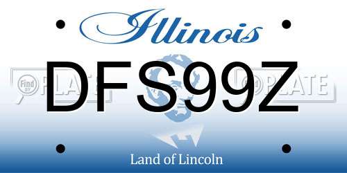 DFS99Z Illinois License Plate