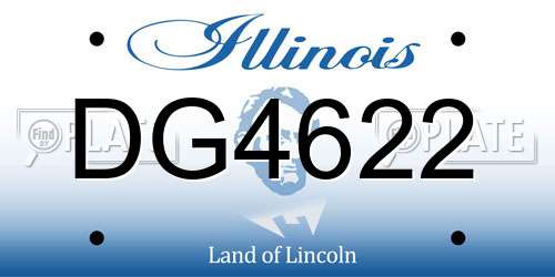 DG4622 Illinois License Plate
