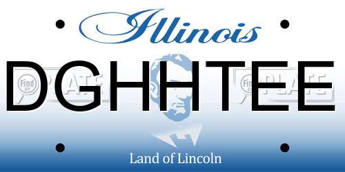 DGHHTEE Illinois License Plate