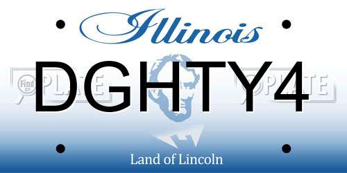 DGHTY4 Illinois License Plate