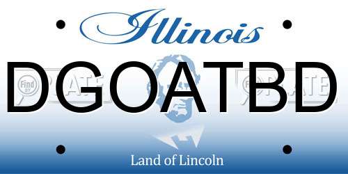 DGOATBD Illinois License Plate