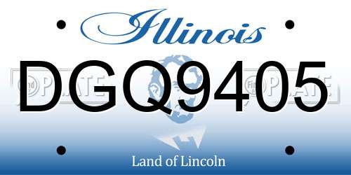 DGQ9405 Illinois License Plate