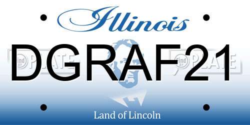 DGRAF21 Illinois License Plate