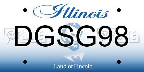 DGSG98 Illinois License Plate