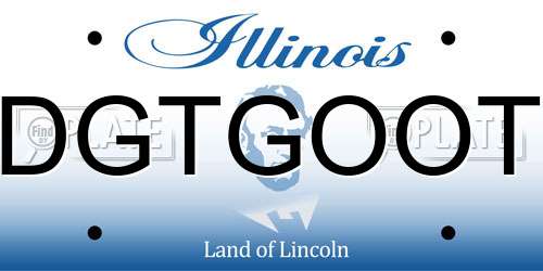 DGTGOOT Illinois License Plate