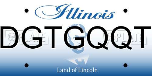 DGTGQQT Illinois License Plate