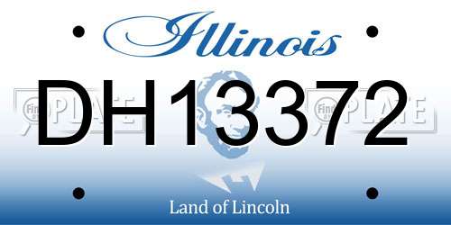 DH13372 Illinois License Plate