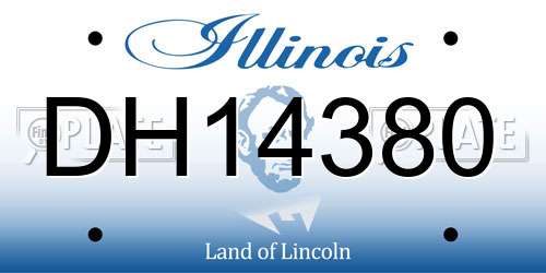 DH14380 Illinois License Plate