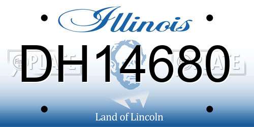 DH14680 Illinois License Plate