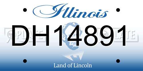DH14891 Illinois License Plate