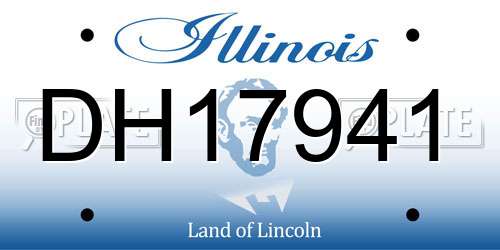 DH17941 Illinois License Plate