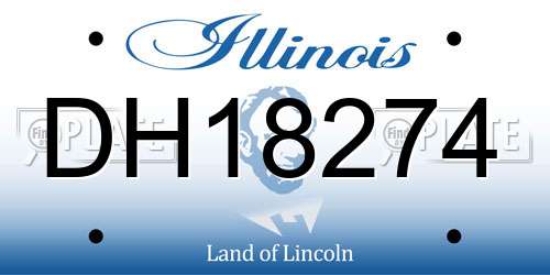 DH18274 Illinois License Plate