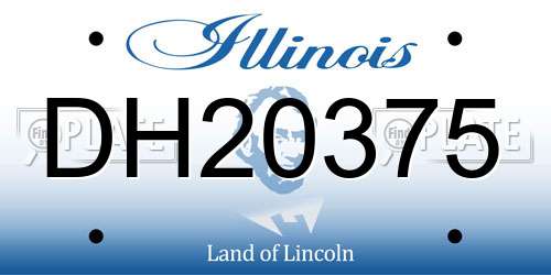 DH20375 Illinois License Plate