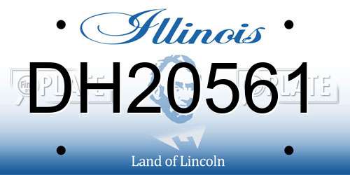 DH20561 Illinois License Plate