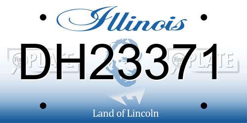 DH23371 Illinois License Plate