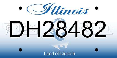 DH28482 Illinois License Plate