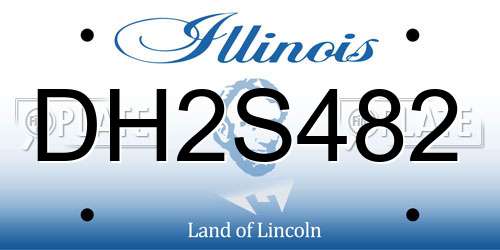 DH2S482 Illinois License Plate