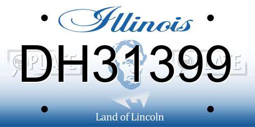 DH31399 Illinois License Plate