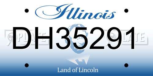 DH35291 Illinois License Plate