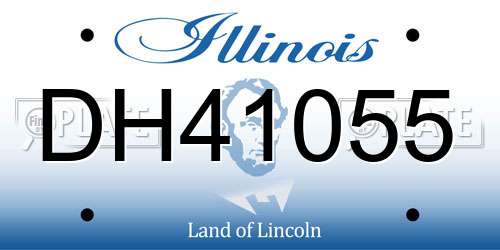 DH41055 Illinois License Plate