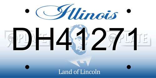 DH41271 Illinois License Plate