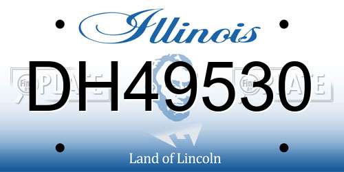 DH49530 Illinois License Plate