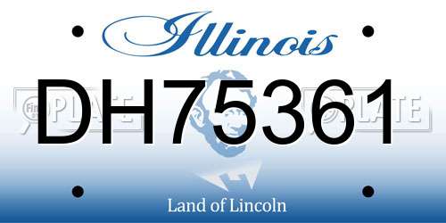 DH75361 Illinois License Plate