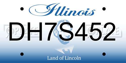 DH7S452 Illinois License Plate