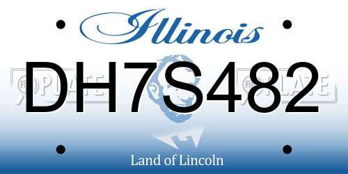 DH7S482 Illinois License Plate