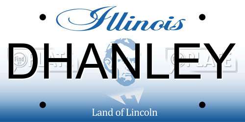 DHANLEY Illinois License Plate