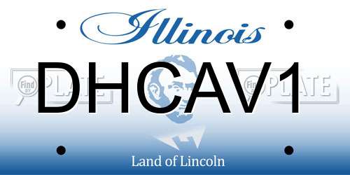 DHCAV1 Illinois License Plate