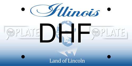 DHF Illinois License Plate