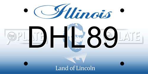 DHL89 Illinois License Plate