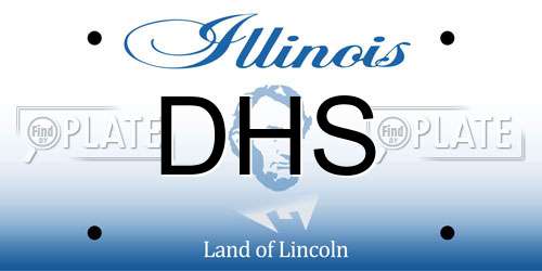 DHS Illinois License Plate