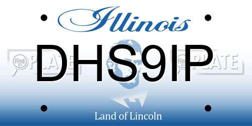 DHS9IP Illinois License Plate
