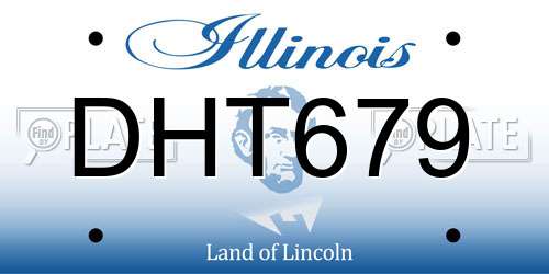 DHT679 Illinois License Plate