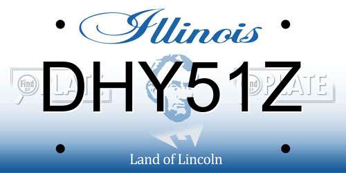DHY51Z Illinois License Plate