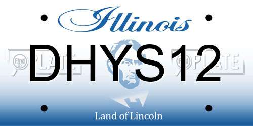 DHYS12 Illinois License Plate